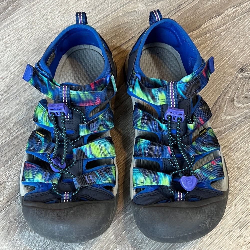 Keen Newport H2 Sandals Womens 6 Aurora Borealis Tie Dye Blue Water Shoe 1028121
